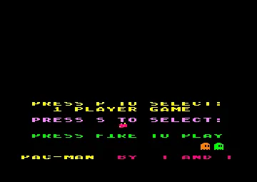 Pac-Man (UK) (1986) (PD) [T and T] screen shot title